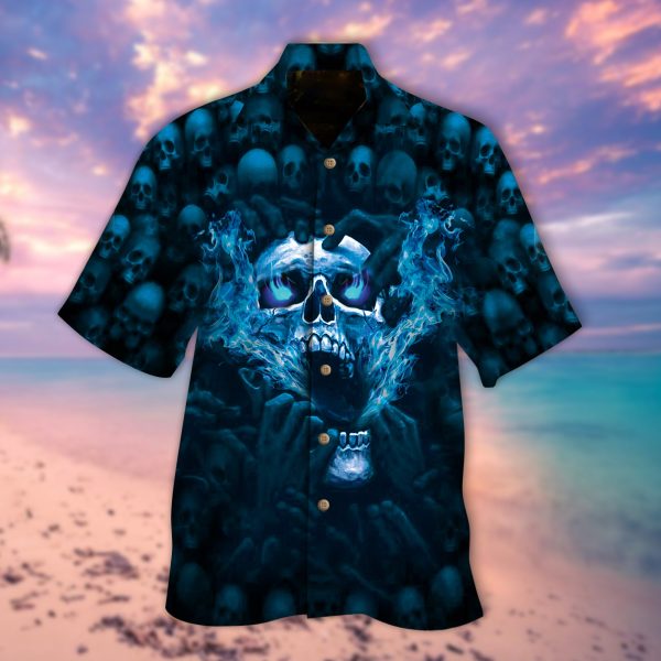 Buy Skull Hawaiian 3d Shirt