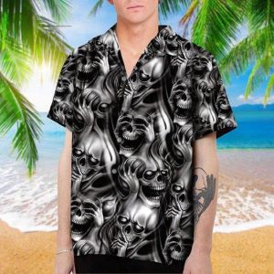 Buy Skull Hawaiian Shirt For Men Women