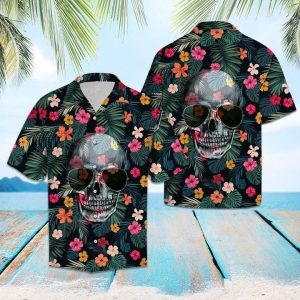 Buy Skull Hawaiian Shirt Unisex Adult