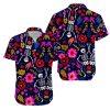 Buy Skull Tattoo Day Of The Dead Flowers Aloha Hawaiian Shirt