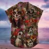 Calavera Sugar Skull Lady Unisex Hawaiian Aloha Shirt