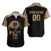 Camouflage Skull Notre Dame Fighting Irish American Flag 3d Personalized Hawaiian Shirt