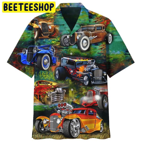 Car Luxury Retro Trending Hawaiian Shirt-1