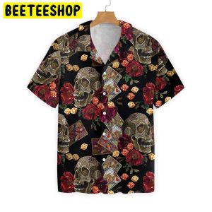 Casino Skull Colorful Trending Hawaiian Shirt-1