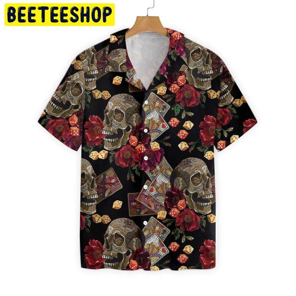 Casino Skull Colorful Trending Hawaiian Shirt-1