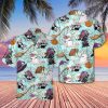 Cat Halloween Skull Pumpkin Hawaiian Tropical Hawaii Shirt