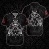 Chillicothemall Demon With Skull Pentagram Satanic Hawaiian Shirt-1