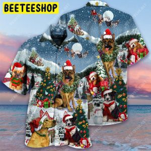 Christmas Dogs Trending Hawaiian Shirt-1