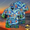 Christmas Holiday Starry Night Reindeer Full Print Trending Hawaiian Shirt-1