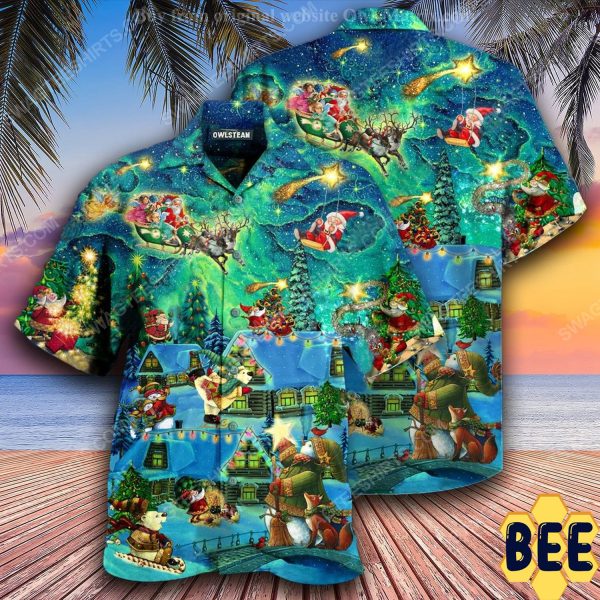 Christmas Holiday The Magical Night Full Print Trending Hawaiian Shirt-1