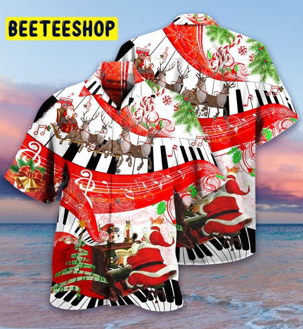 Christmas Love Music Trending Hawaiian Shirt-1