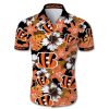 Cincinnati Bengals Hawaiian Shirt Tropical Flower Short Sleeve