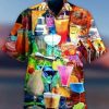 Cocktail 3d All Over Printed Hawaiian Shirts