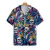Colorful Tropical Forest And Skull Hawaiian Shirt-1