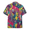 Comic Style Skull Riding Hawaiian Shirt For Men Women Adult