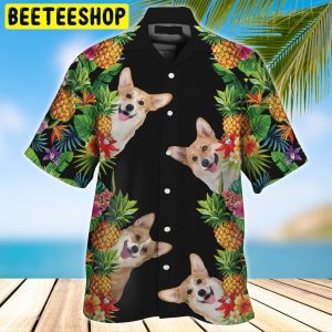Corgi 3d All Over Printed Trending Hawaiian Shirt-1