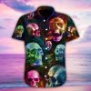Cover Your Body With Amazing Colorful Skull Tropical Full Hawaiian Shirts Hl-1