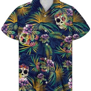 Cover Your Body With Amazing Hawaiian Tropical Skull Shirts
