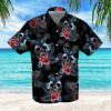 Cover Your Body With Amazing Skull Rose And Butterfly Black Hawaiian Shirts