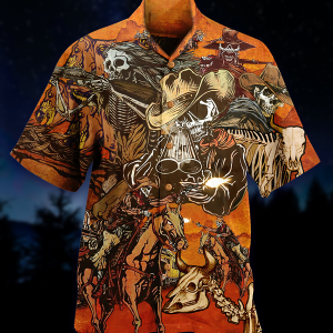 Cowboy Skull War Limited Edition – Hawaiian Shirt