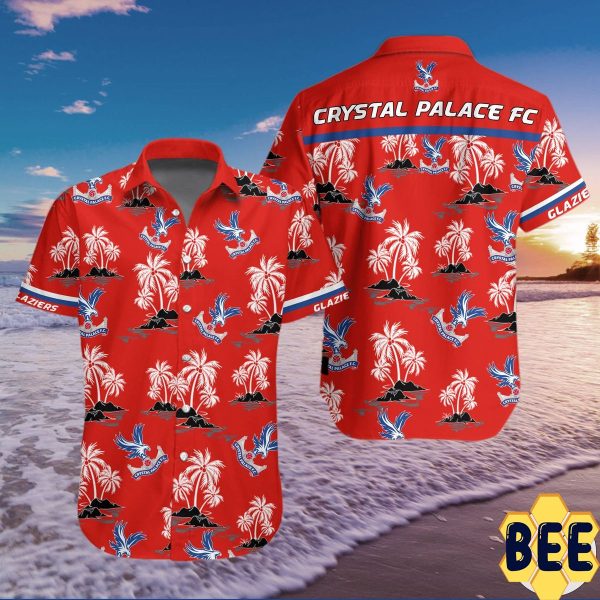 Crystal Palace Fc Tropical Flower Trending Hawaiian Shirt-1