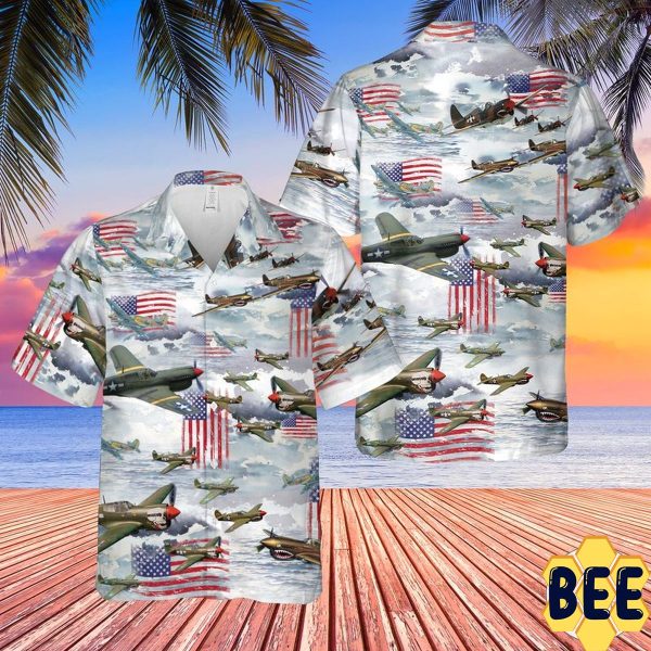 Curtiss P-40 Warhawk Trending Hawaiian Shirt-1