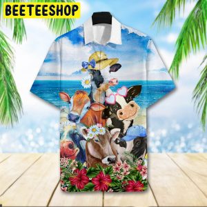 Cute Cow Trending Hawaiian Shirt-1