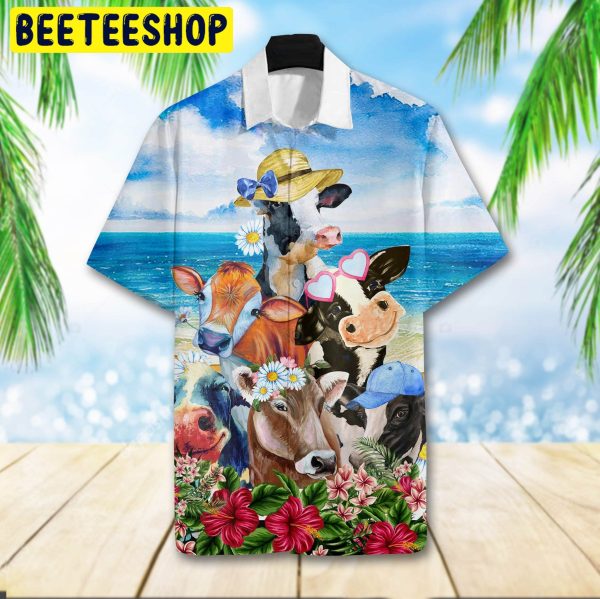 Cute Cow Trending Hawaiian Shirt-1