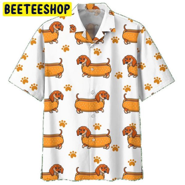 Cute Dachshund Trending Hawaiian Shirt-1