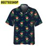 Cute Elf With Candy Cane Trending Hawaiian Shirt-1