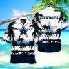 Dallas Cowboys Nfl Hawaiian Shirt Short 3d For Fans-1