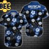 Dark Busch Light Beer Floral Hawaiian Shirt-1