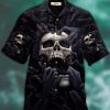 Dark Skull Hawaiian Shirt Colorful Short Sleeve Summer Beach Casual Shirt For Men And Women