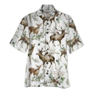 Deer 3d All Over Printed Hawaiian tShirt