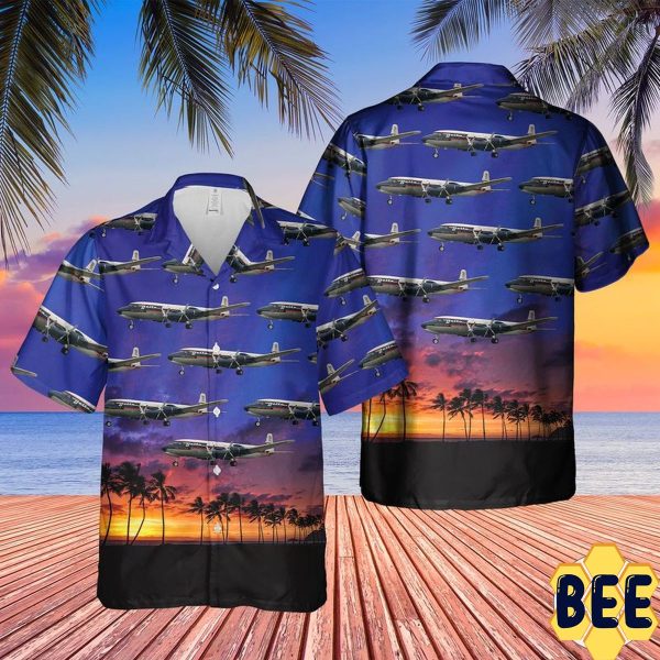 Delta Airlines Douglas Dc-7b Trending Hawaiian Shirt-1