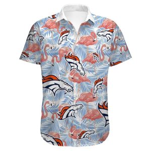 Denver Broncos Hawaiian Shirt flower summer 2022 gift for fans