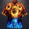 Discover Cool Hawaiian Aloha Shirts Ice And Fire Skull