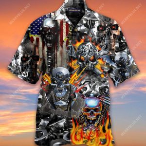 Dont Fix Me Skull Aloha Hawaiian Shirt Colorful Short Sleeve Summer Beach Casual Shirt