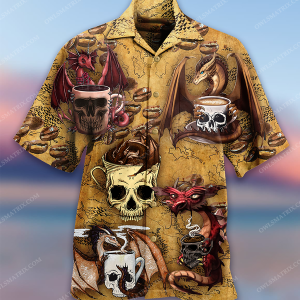 Dragon Love Coffee And Skull Limited Edition – Hawaiian Shirt