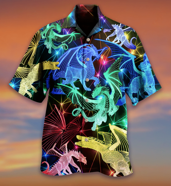 Dragon Neon Hawaiian Shirt
