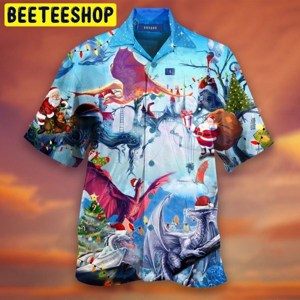 Dragon Noel Trending Hawaiian Shirt-1