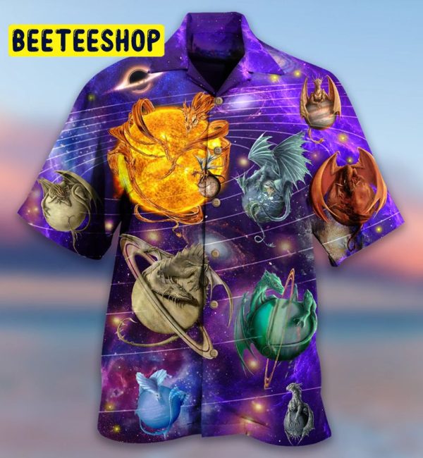 Dragon Planet Love Life Trending Hawaiian Shirt-1