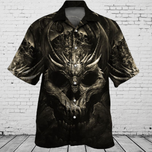 Dragon Skull Hawaiian Shirt For Men Women