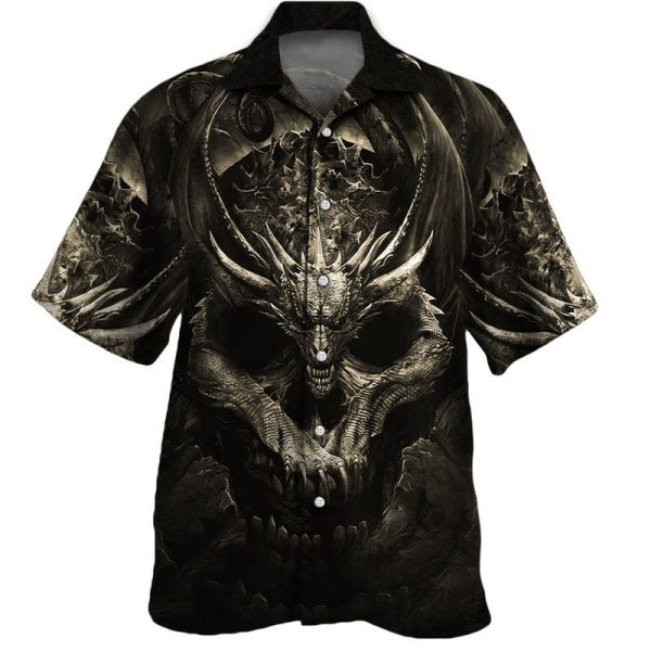 Dragon Skull Hawaiian Shirt Unisex Adult