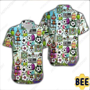 Easter Day Soccer Bunny Eggs Trending Hawaiian Shirt-1