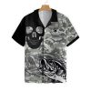 Eat Sleep Fishing Repeat Skull Hawaiian Shirt-1