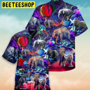 Elephant In The Sky Trending Hawaiian Shirt-1