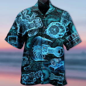 Engines Amazing 3d All Over Printed Hawaiian Shirt