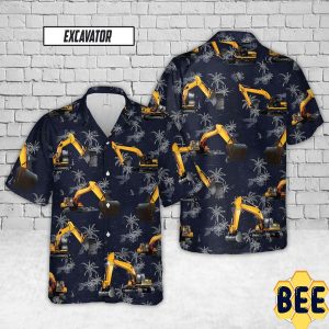 Excavator Trending Hawaiian Shirt-1
