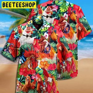 Farm Chicken Loves Summer Trending Hawaiian Shirt-1